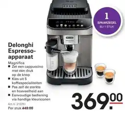 Sligro Delonghi Espresso- apparaat aanbieding