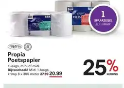 Sligro Propia Poetspapier aanbieding