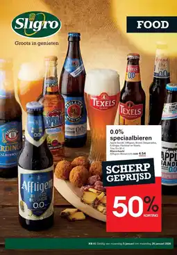 Sligro 0.0% speciaalbieren aanbieding