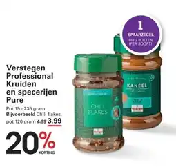 Sligro Verstegen Professional Kruiden en specerijen Pure aanbieding