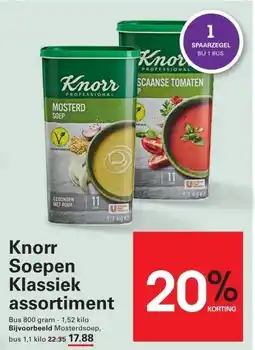 Sligro Knorr Soepen Klassiekassortiment aanbieding