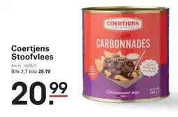 Sligro Coertjens Stoofvlees aanbieding