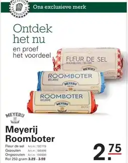 Sligro Meyerij Roomboter aanbieding