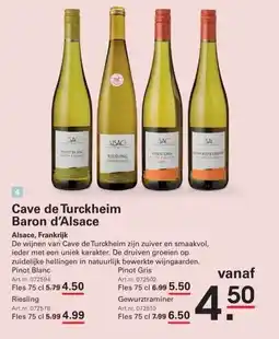 Sligro Cave de Turckheim Baron d'Alsace aanbieding