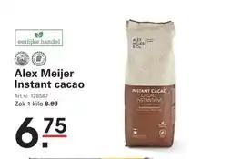 Sligro Alex Meijer Instant cacao aanbieding