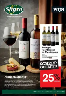 Sligro Bodegas Fuentespina en Montespina aanbieding