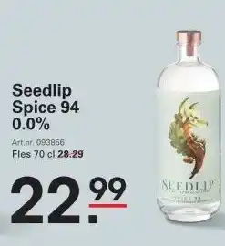 Sligro Seedlip Spice 94 0.0% aanbieding