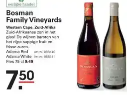 Sligro Bosman Family Vineyards aanbieding