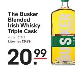 Sligro The Busker Blended Irish Whisky Triple Cask aanbieding
