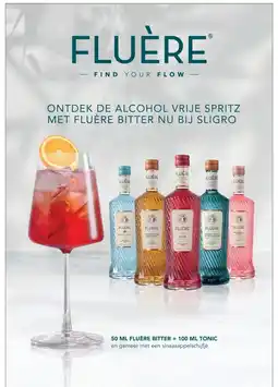 Sligro 50 ML FLUÈRE BITTER + 100 ML TONIC aanbieding
