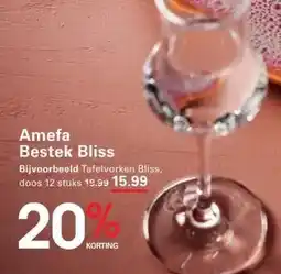 Sligro Amefa Bestek Bliss aanbieding