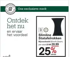 Sligro Slimline Statafelrokken aanbieding