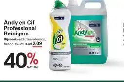 Sligro Andy en Cif Professional Reinigers aanbieding