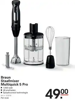 Sligro Braun Staafmixer Multiquick 5 Pro aanbieding