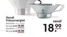 Sligro Hendi Frituurvergiet aanbieding