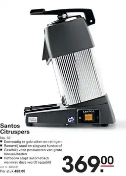 Sligro Santos Citruspers aanbieding