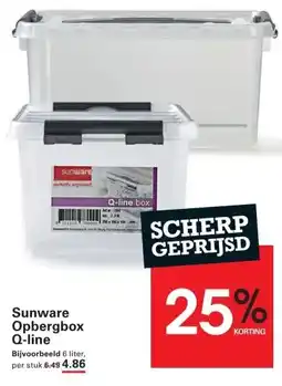 Sligro Sunware Opbergbox Q-line aanbieding