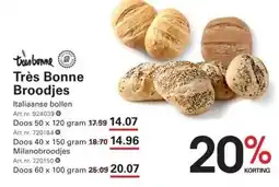 Sligro Très Bonne Broodjes aanbieding