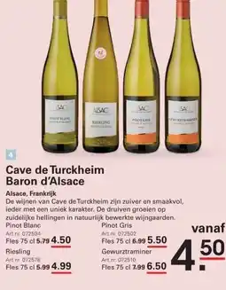 Sligro Cave de Turckheim Baron d'Alsace aanbieding