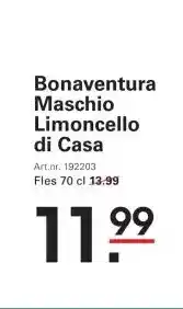 Sligro Bonaventura Maschio Limoncello di Casa aanbieding