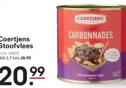 Sligro Coertjens Stoofvlees Art.nr. 102072 aanbieding