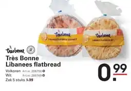 Sligro Très BonneLibanees flatbread aanbieding