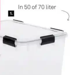 Karwei Luchtdicht opbergbox Iris aanbieding