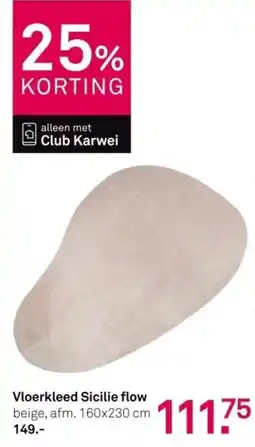 Karwei Vloerkleed Sicilie Flow aanbieding