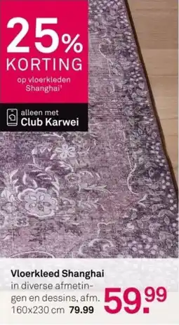 Karwei Vloerkleed Shanghai aanbieding