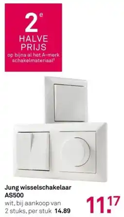 Karwei Jung wisselschakelaar AS500 aanbieding