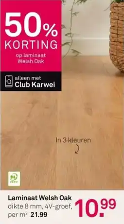 Karwei Laminaat Welsh Oak aanbieding