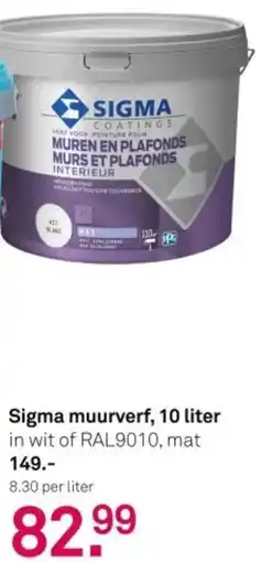 Karwei Sigma Muurverf aanbieding