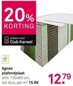 Karwei Agnes Plafondplaat aanbieding