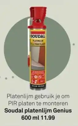 Karwei Soudal Platenlijm Genius aanbieding