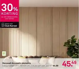 Karwei Decowall Accoustic Elements aanbieding