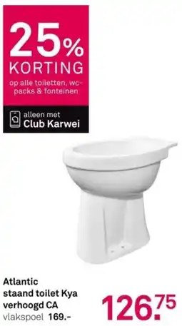 Karwei Atlantic staand toilet Kya verhoogd CA aanbieding