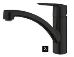 Karwei Grohe keukenmengkraan Start lage uitloop mat zwart aanbieding