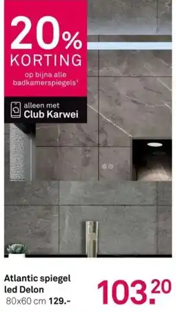 Karwei Atlantic Spiegel Led Delon aanbieding