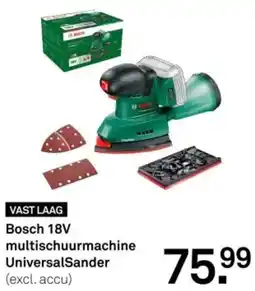 Karwei Bosch 18V multischuurmachine UniversalSander aanbieding