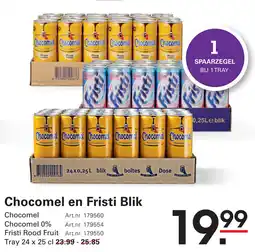 Sligro Chocomel en Fristi Blik aanbieding