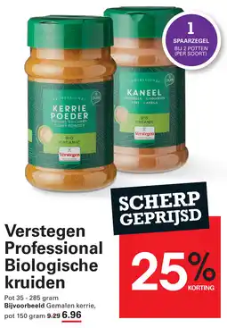 Sligro Verstegen Professional Biologische Kruiden aanbieding