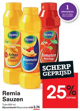Sligro Remia Sauzen aanbieding