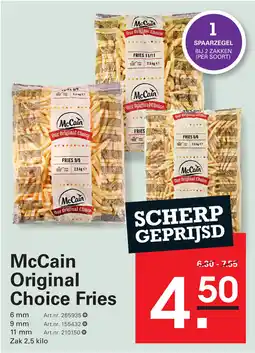 Sligro McCain Our Original Choice Fries aanbieding