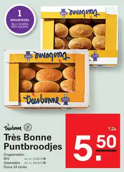 Sligro Très Bonne Puntbroodjes aanbieding