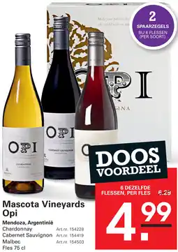 Sligro Mascota Vineyards Opi aanbieding