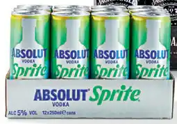 Sligro Absolut Vodka & Sprite aanbieding