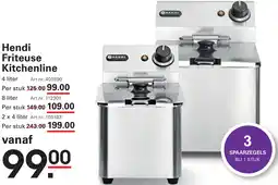 Sligro Hendi Friteuse Kitchenline aanbieding