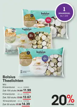 Sligro Bolsius Theelichten aanbieding