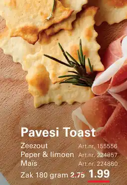 Sligro Pavesi Toast aanbieding