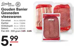 Sligro Gouden Banier Gesneden vleeswaren aanbieding